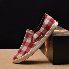 남성체크스니커즈 체크캔버스화 봄신발 3color