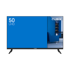 큐빅스 50인치 UHD 4K 127cm LED TV, 이젤형스탠드방문설치