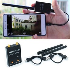Skydroid 5.8G UVC 듀얼 안테나 150CH 오디오 FPV 수신기 안 드 로이드 휴대 전화 태블릿 스마트 폰 송신기 RC FPV 수신기|부품 & 액세서리|, 단일, 1개, Dual receiver