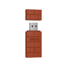 8BitDo 닌텐도 스위치 USB 무선 블루투스 어뎁터 2세대, 1개, 레드, 레드 * 1개