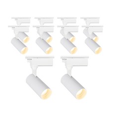 라인조명 LED 에코 원통 COB 일체형 레일조명 화이트바디, 2. 전구(노란빛) 10w, 10개