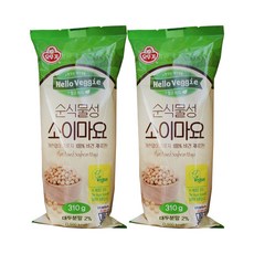 라이브잇 오뚜기 담백한 소이 마요네즈 310g, 2개