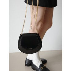 RUHOUR Shell chain bag / Black-Gold
