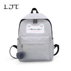 Ljt 학생 울트라 라이트 배낭 캔버스 학생 배낭 학교 가방 여성 가방 가방 청소년 캐주얼 여행 배낭 선물 mochila