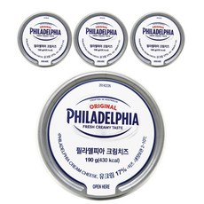 필라델피아 크림치즈플레인, 190g, 4개