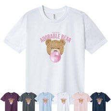 [쿨론티 화이트] 베르디베어 남자 여자 반팔티 티셔츠