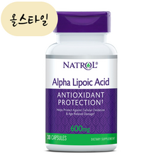 (해외) Natrol 나트롤 알파리포산 600mg 30정, 1개