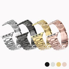 베락스 애플워치3 42mm 호환 스테인리스 메탈 스트랩 ss002, 애플워치3 42mm_블랙, 애플워치3 42mm-SS002:블랙