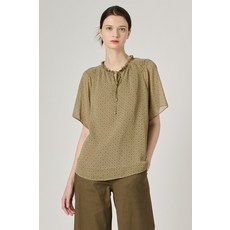 BCBG 블라우스 핀턱프린트BL B4M5B491