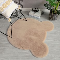 도토로 헬로베어 장모 러그 60cm 브라운, [단일상품]