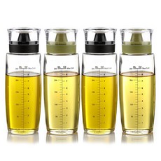 시노글라스 실리콘오일병 블랙 + 그린 세트, 300ml, 4개