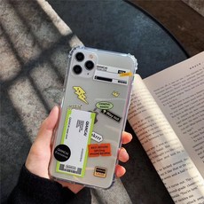 독창적 항공권 표시스티커 적용 폰케이스폰 XSMAX 사과폰 78PLUS 부드러운케이스 XR 투명 11PRO
