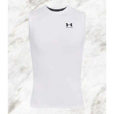 매장정품 언더아머 UNDERARMOUR 히트기어 아머 슬리브리스 기능성 나시 운동복 1361522-100 1245742