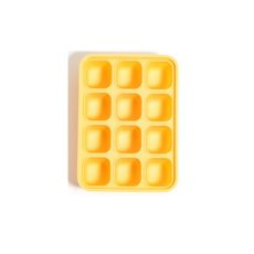 에디슨 유아용 하나로 실리콘 이유식 큐브, 360ml, Yellow (노랑), 10개
