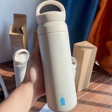 블루보틀 데이오프 텀블러 500ml 킨토텀블러 손잡이 보온보냉 텀블러, 1개