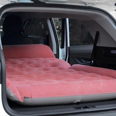 크크섬 떡실신 SUV전용 차박매트 자동차 캠핑 에어매트 차량용에어매트 [에어펌프포함], 핑크(날개형)