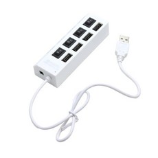 멜피 롱 스트립 스위치 USB 허브 독립 1대 4 인터페이스 컴퓨터 허브사이즈 H, C, 1개