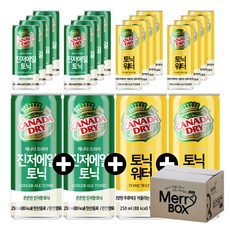 250ml x 20캔 캐나다드라이 하이볼 진저에일10+토닉워터10, 1세트