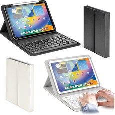 태블릿 케이스 거치대+블루투스 키보드/갤럭시북 10.6 SM-W620 호환, 블랙
