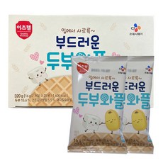 이츠웰 아이누리 부드러운 두부 와플 과자, 16g, 80개