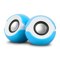 GOON 멀티미디어 스테레오 USB 미니 스피커 (GS-8000) (블루)