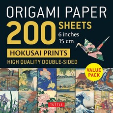 Origami Paper 200 Sheets Hokusai Prints 6 (15 CM):Tuttle Origami Paper: Double-Sided Origami Sh..., Origami Paper 200 Sheets Hok.., Tuttle Studio(저),Tuttle Publ.., Tuttle Publishing