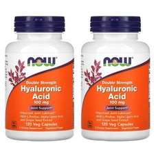 나우푸드 히알루로닉 애시드 더블 스트렝스 100mg 베지 캡슐, 120정, 2개