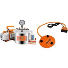 펌프 및 5인치 히트 패드가 포함된 BACOENG 1.5Galon 3.6 CFM 진공 챔버, 펌프 및 5인치 히트 패드가 포함된 BACOENG 1., 1개