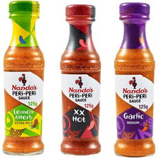 Nandos 난도스 치킨 페리페리 양념소스 125g 3종 핫소스 허브 갈릭 선물세트