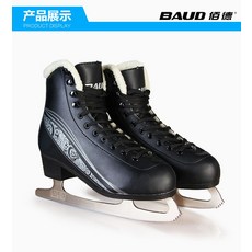 BAUD 피겨스케이트화 입문용 아동 성인 어린이 피겨화 Salsa, 34 + 검은개