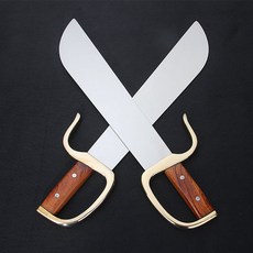 검도용품 무딘날 전문 양날 나비 체육용품 무술 공연 칼, T03-47.3x6.9