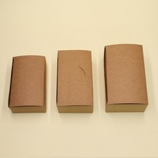 모든글로리 치킨박스 크라프트 무지 200개 소 중 대 종이 포장 트레이 상자 일회용, 1개, 1개입