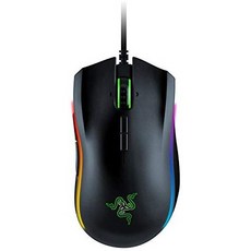Razer Mamba Elite 유선 게이밍 마우스 : 16 000 DPI 광학 센서-Chroma RGB 조명-9 개의 프로그래밍 가능, 상세 설명 참조0