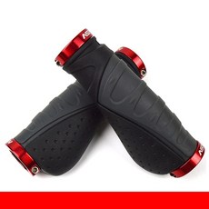 자전거 그립 도로 액세서리 고무 라이딩 바이스 핸들 알루미늄 장비 Bmx 바이크 부품, 회색-빨간색, [11] Gray-Red, 1개
