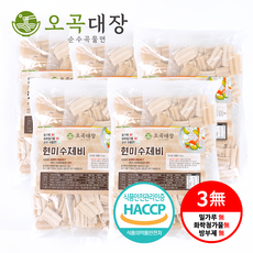 오곡대장 현미쌀수제비(2인분) 국산 밀가루 없는 개별 포장 간편식 밀키트 칼제비, 5개, 500g