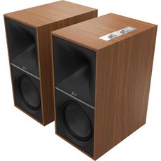 책장 스피커 북쉘프 고음질 홈 오디오 Klipsch 더 나인스 헤리티지에서 영감을 받은 페어 전원 - 블랙, Walnut