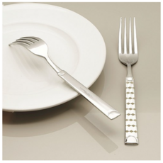 테이블아트 국산 탱고 테이블포크, 0 SILVER + WHITE, 10개