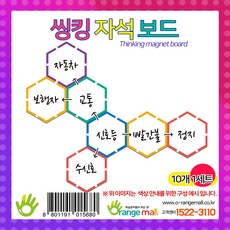 오렌지몰 [오렌지몰] 씽킹 자석 보드(10개 1세트), 초록색