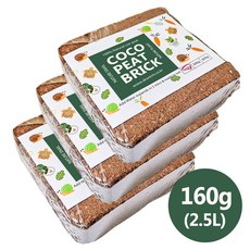 세경팜 압축 코코피트 블럭 달팽이흙 달팽이키우기, 160g, 3개