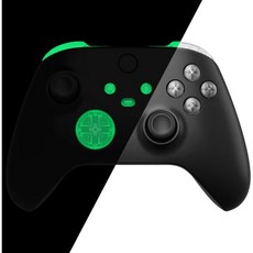 Xbox 코어 무선 컨트롤러용 eXtremeRate 교체 버튼 카멜레온 퍼플 블루 범퍼 트리거 Dpad ABXY 시작 동기화 키 공유 XS 액세서리 부품, Glow in Dark - Green