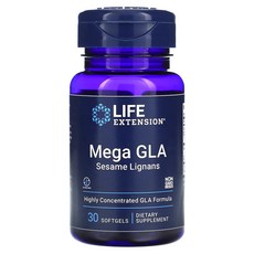 Life Extension Mega GLA 참깨 리그난 소프트젤 30정, 1개