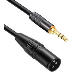 XLR 케이블 스피커 캐논잭 잭 음향 앰프 커넥터 마이크 라인 럭스퍼 xlr 3.5mm 변환 미니 플러그 밸런스 연결 스테레오 컨버터 6N OFC 남성에서 남성 캐논, XLR オス