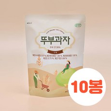 쿠키아 뚜부과자 오곡 뚜부과자 두부과자 국산 건강한 간식, 50g, 10개