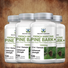 HEALTHY PARTNERS 프랑스해안송 소나무껍질추출물 고투콜라 프테로스틸벤 퀘르세틴 1000mg 피크노제놀성분 폴리페놀