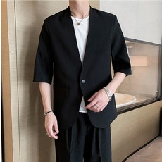 남성여름정장블랙