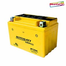 ab KR모터스 그란투스125 오토바이 MTX9A 모토뱃젤배터리12V 9AH YTX9-BS, 1개