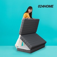 024홈 국민토퍼 3단 접이식 매트리스 14cm 멀티싱글, [누빔커버] 차콜그레이, 1개, 단품