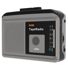 휴대용카세트플레이어 미니카세트 AM FM 라디오 음악 카세트 테이프 플레이어 3.5MM 오디오 mp3 변환기로, 한개옵션0, 한개옵션0
