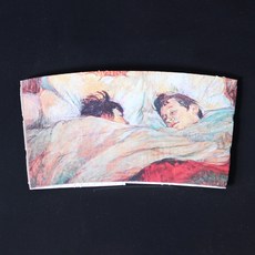 종이홀더 커피컵홀더 10/13온스 명화 20종 500개, 1박스
