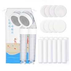 진캐어 퓨어 샤워기2p + 헤드세트4p + 바디필터12p, 1세트